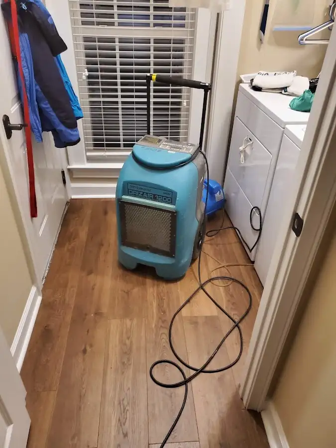 Commercial dehumidifier deployed for Flood Damage Cleanup in Lake Arrowhead